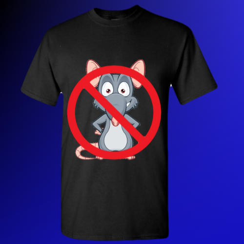 “No Rats Allowed” graphic tee